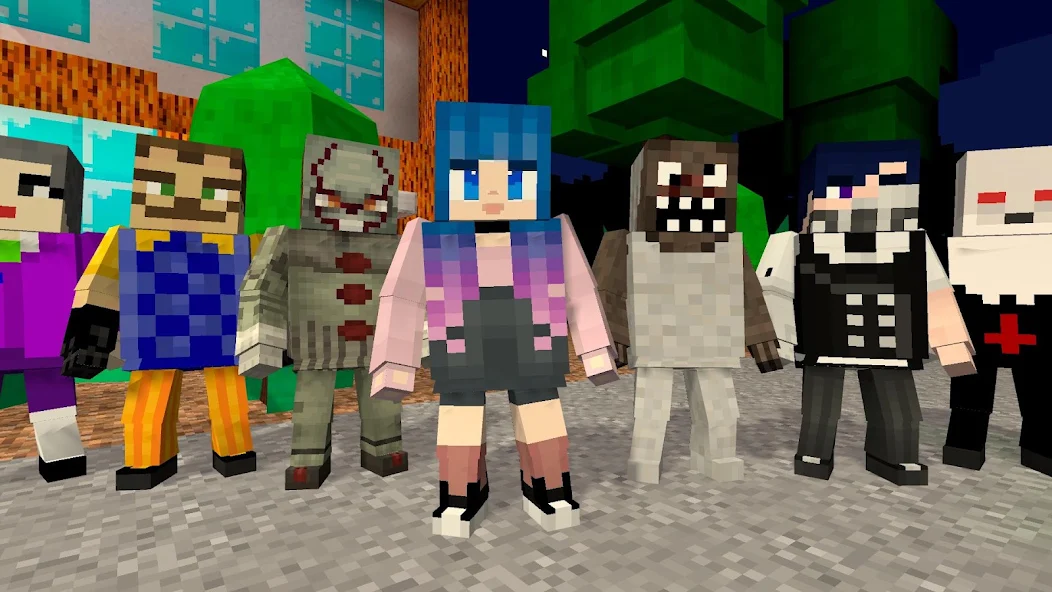 Scary murder in hotel craft gameplay screenshot